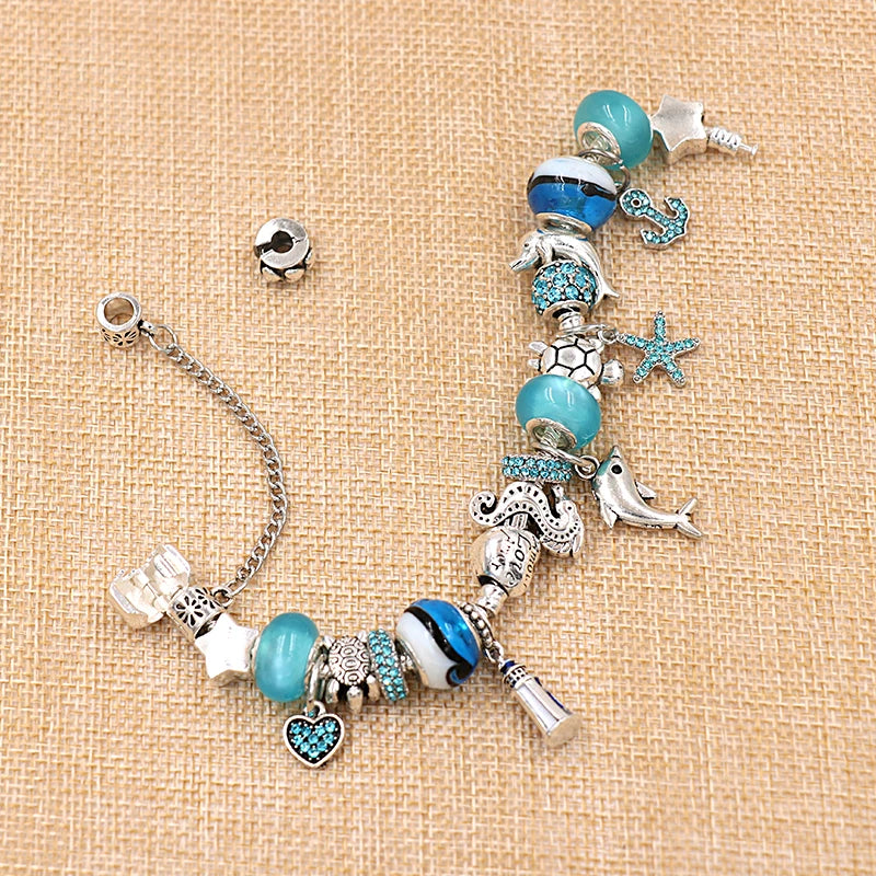 Dolphin Charm Bracelet Gift