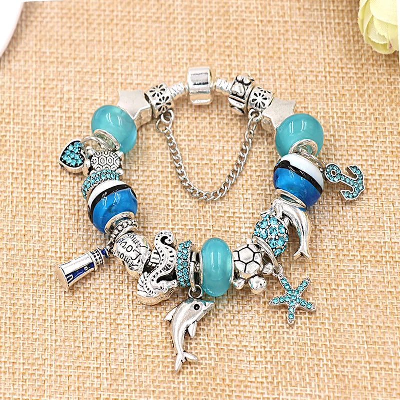 Dolphin Charm Bracelet Gift