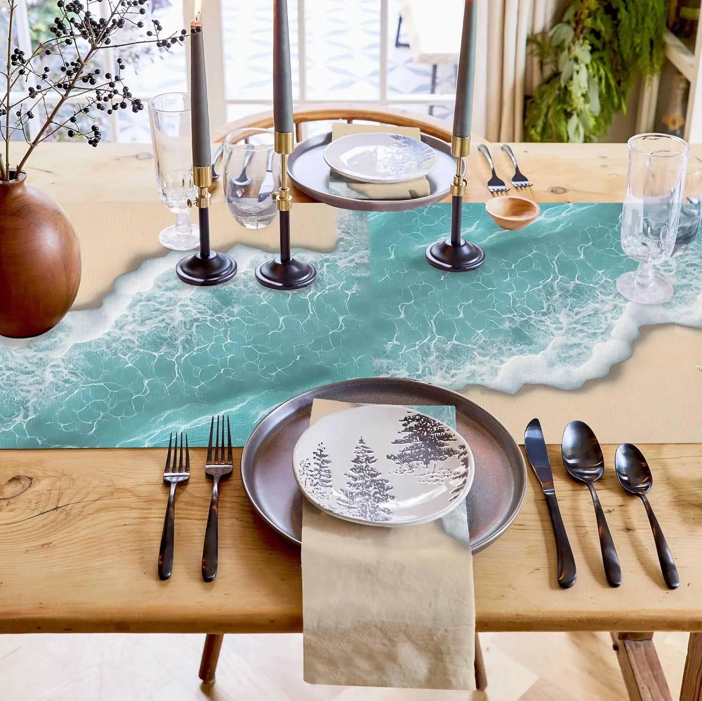 Starfish Linen Table Runner