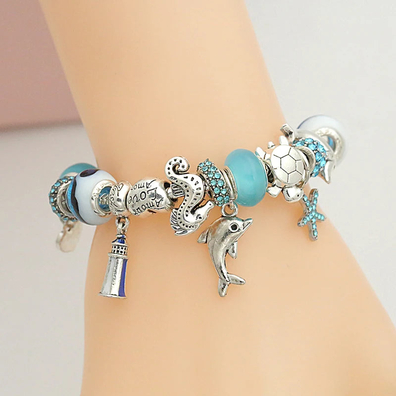 Dolphin Charm Bracelet Gift