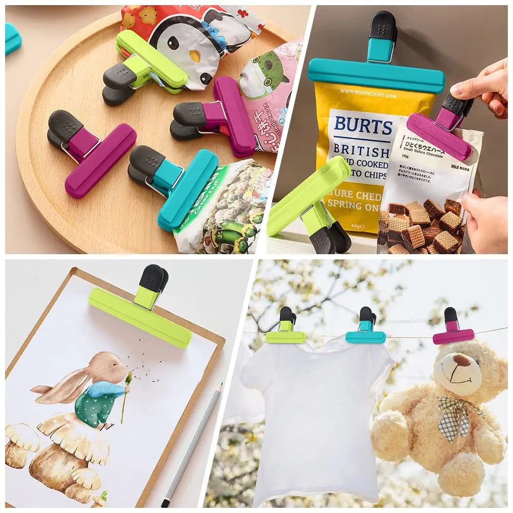 Colorful Kitchen Bag Clips