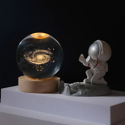 Galaxy Glow Crystal Night Light
