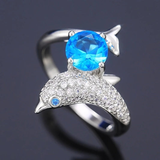 Charming Dolphin Rings for Women