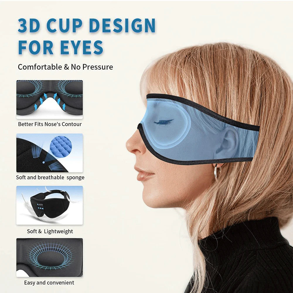 Wireless Music & Noise-Canceling Sleep Mask