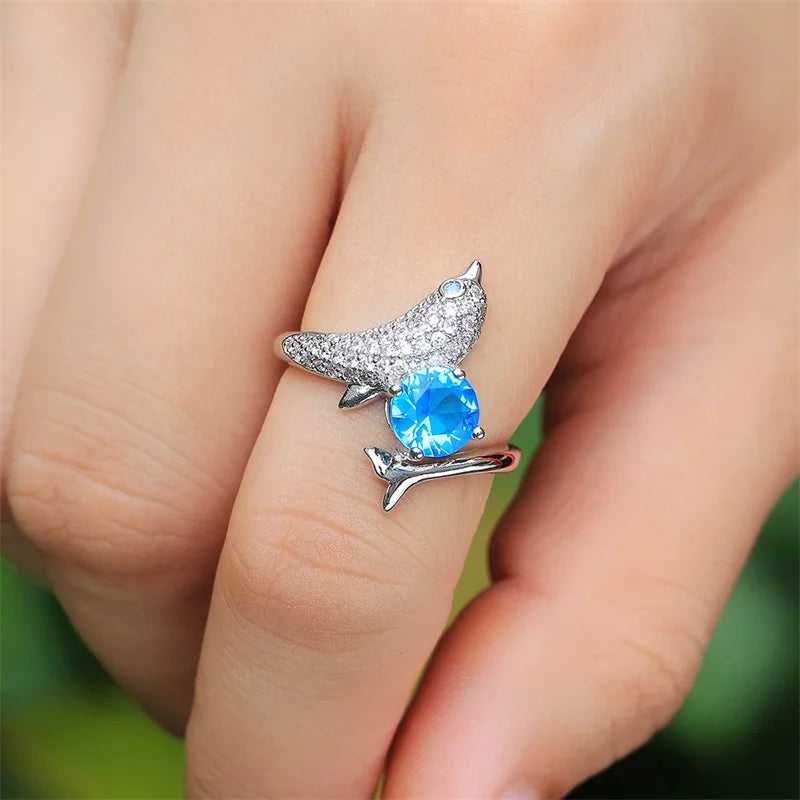 Charming Dolphin Rings for Women