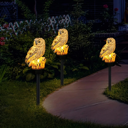 Charming Solar Owl Light