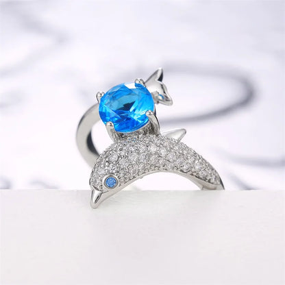 Charming Dolphin Rings for Women