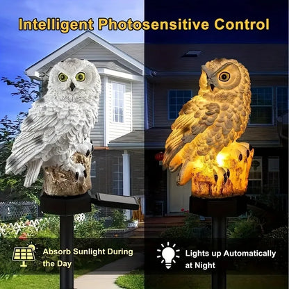 Charming Solar Owl Light