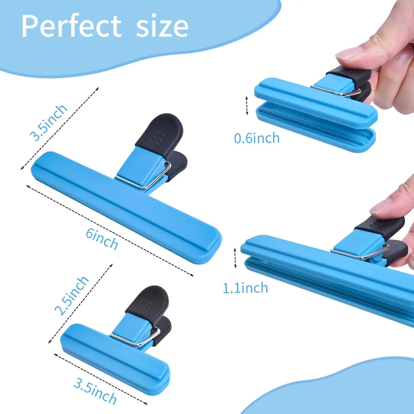 Colorful Kitchen Bag Clips