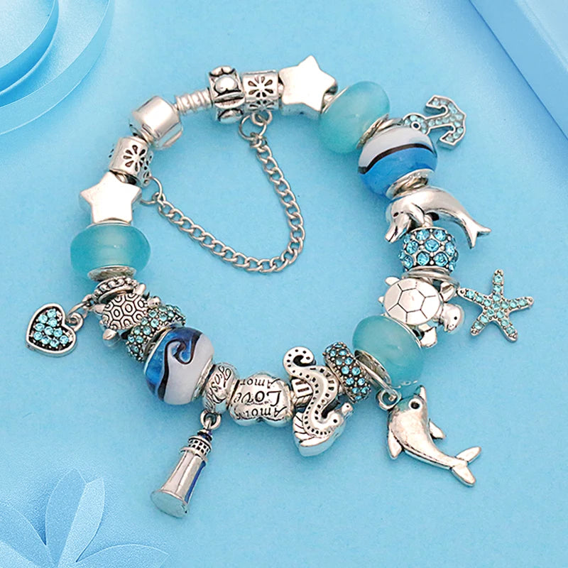 Dolphin Charm Bracelet Gift