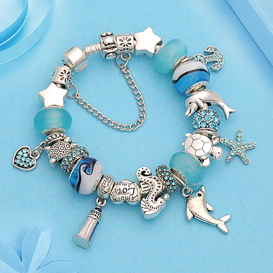 Dolphin Charm Bracelet Gift